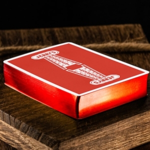 Jerry&rsquo;s Nugget Monotone Edition &lsquo;Atomic Red&rsquo; Hot-Foil Playing Cards