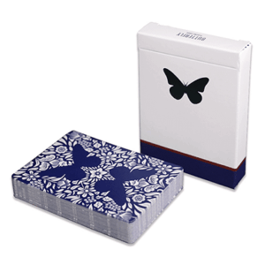 Butterfly Playing Cards Marked, Blue 3rd Edition - Signed
