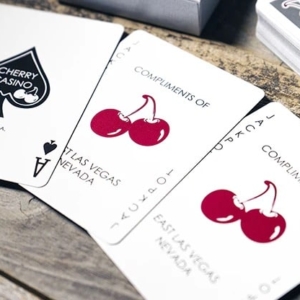 Cherry Casino House Deck (McCarran Silver) Playing Cards