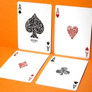 Butterfly Workers Edition V1 Playing Cards - Orange