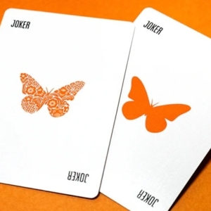 Butterfly Workers Edition V1 Playing Cards - Orange