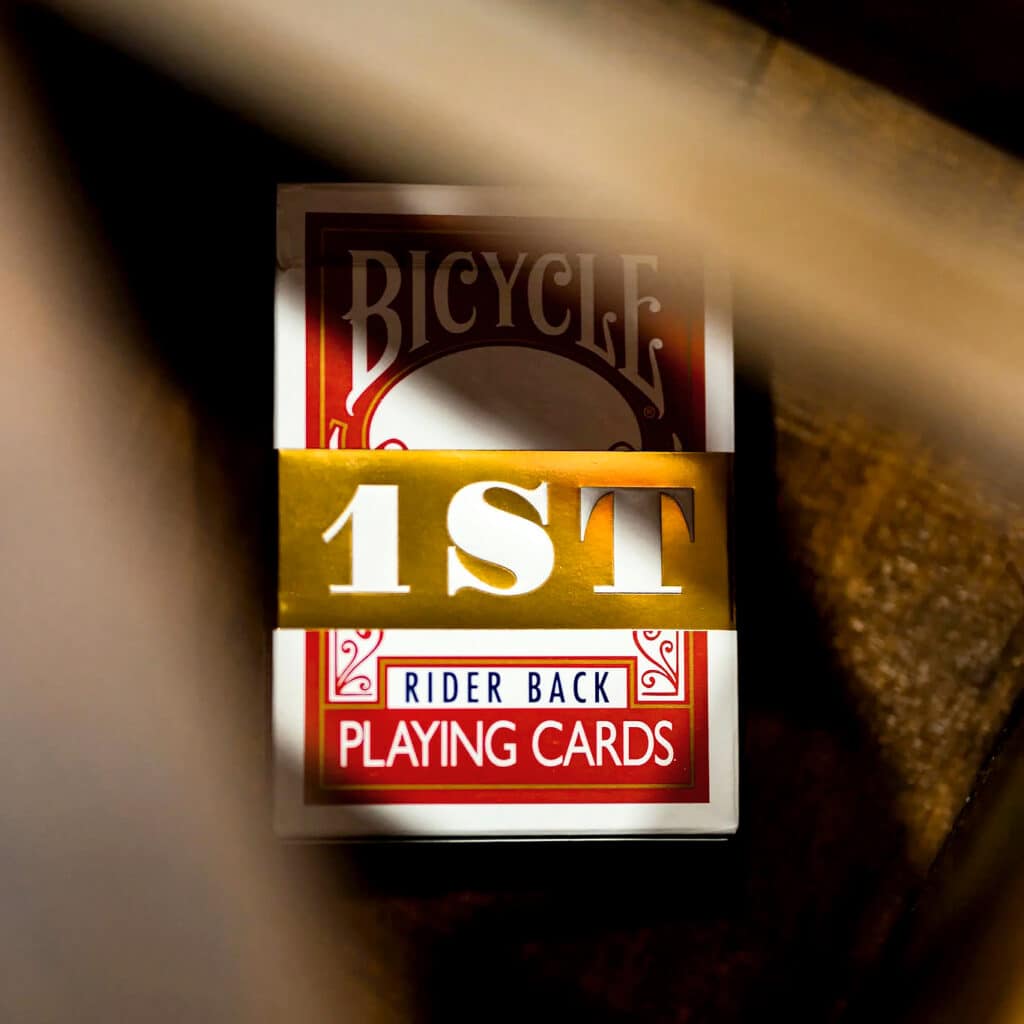 1st Edition Red Bicycle Rider Backs