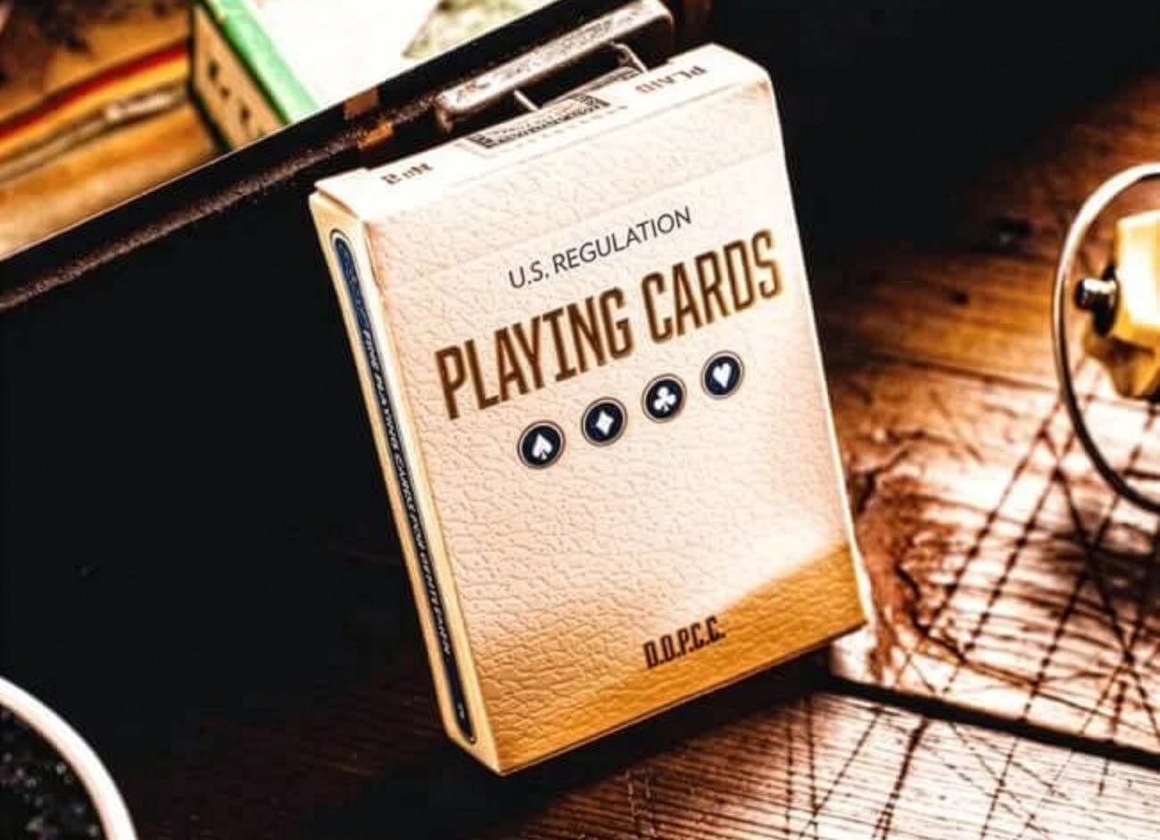 Featured image for “Vintage Plaid California Blue Playing Cards”