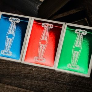 Jerry&rsquo;s Nugget Monotone Edition &lsquo;Atomic Red&rsquo; Hot-Foil Playing Cards