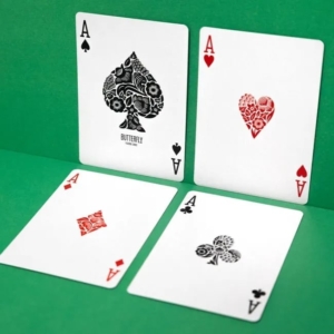 Butterfly Workers Edition V1 Playing Cards - Green (Signed)