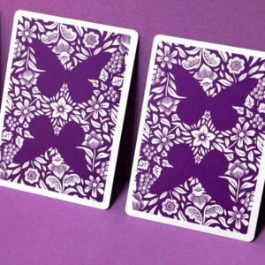 Butterfly Workers Edition V1 Playing Cards - Purple